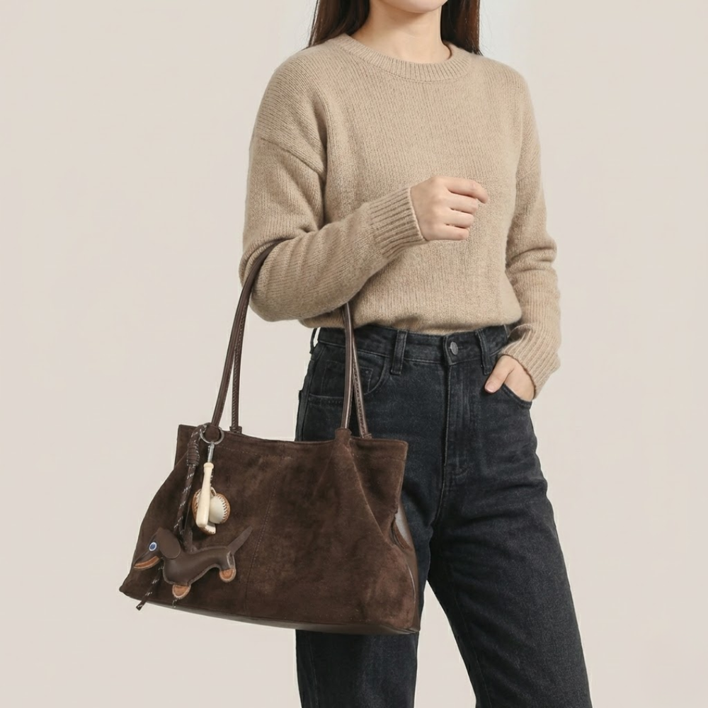 Suede Tote
